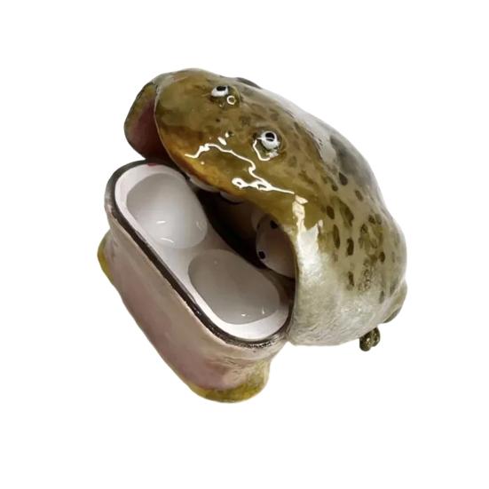 Protective Case for Air Pods Pro/Pro 2/Pro 3/Air Pods 4 Soft Anti-Scratch Drop Protection Ugly Frog Design Wireless Earphone Case