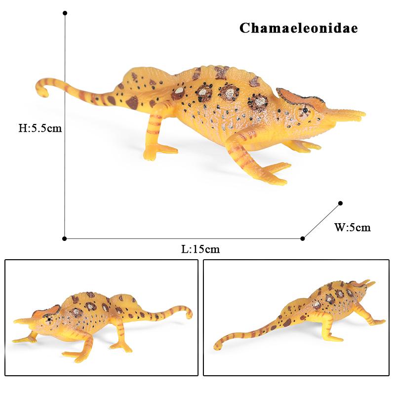 Oenux Simulation Reptile Lizard Chameleon Geckos Insect Animals Model Action Figure Collection Toys Kids Gift Home Decorations