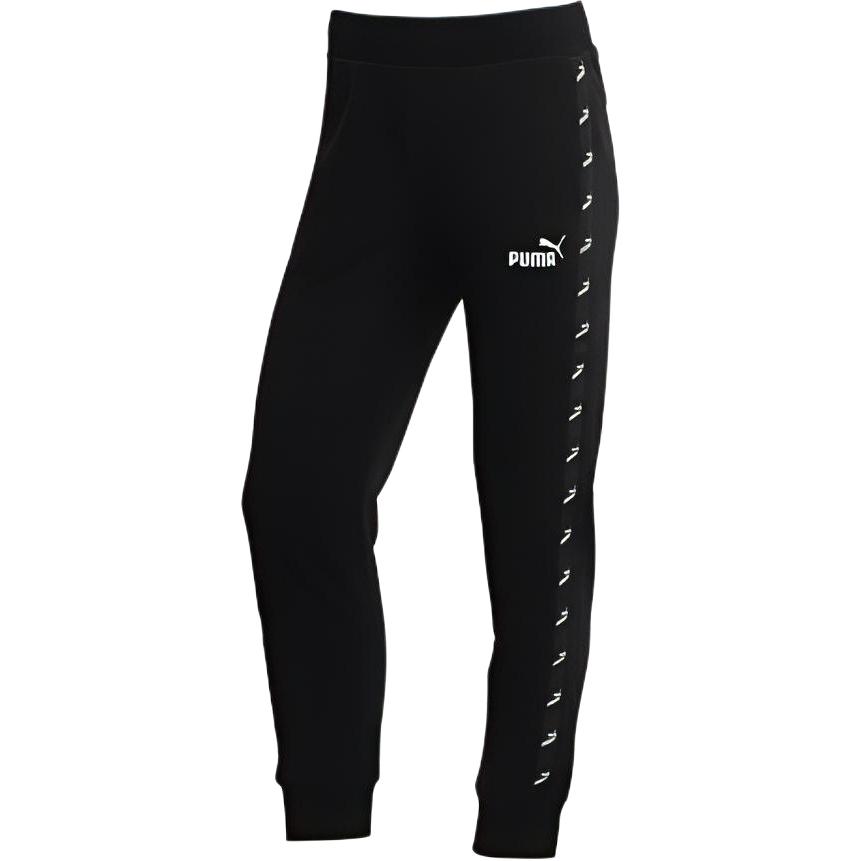 PUMA Casual Pants Women s Black Moderate Cuffed Pants 586596-01 S