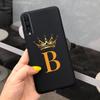 For Samsung Galaxy A50 A50S A30S Case Silicone Letters Crown Back Cover Phone Cases For Samsung A50 A 50 30 S A307F A507F Fundas