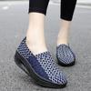 Luminous Woven Shoes Lazy Shoes Fashion Trend Platform Women's Shoes, Foot Cover Breathable Casual Shoes Sports Square Dance Shoes