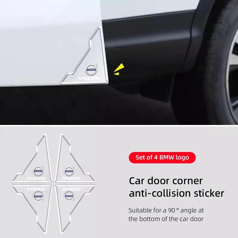 

4PCS Car Door Anti-collision Corner Protectors Stickers For Volvo Xc60 Xc90 V40 V60 S60 V50 V90 S80 C40 XC40 V70 XC70 C30 C70