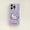 Cartoon Flash Diamond Bow KT Cat iPhone14/13 for 11 Apple 16/15PROMAX Mobile Phone Case 12 Sets