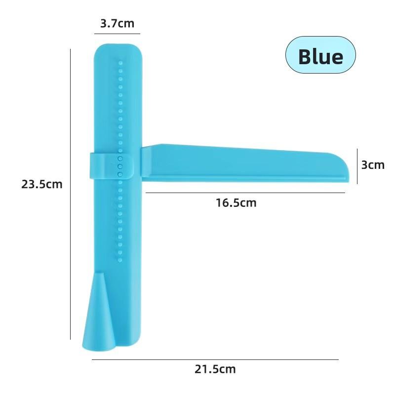 Adjustable Cake Scraper Smoother Tool Set Height-Adjustable Plastic Icing Smoother for Cake Decorating & Baking синий