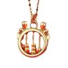 Business Dragon Abacus Pendant Necklace Women's New Dragon Clavicle Chain Necklace