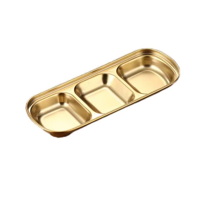 304 Stainless Steel Multi-Compartment Dipping Dish
