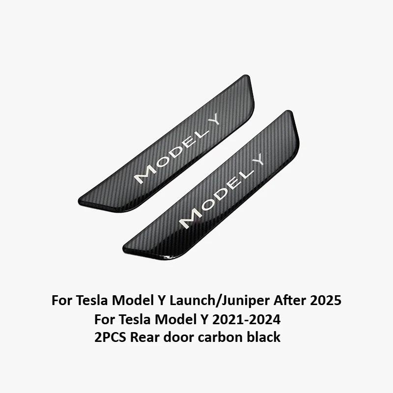Stainless Steel Door Welcome Pedals for Tesla Model Y Juniper Model 3 2025+ Sill Protector Bars Cover Interior Car Accessories