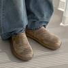 2025 Men's Lazy Mule Slippers Suede Leather Backless Loafers Open-Toe Comfortable Indoor/Outdoor Non-Slip Semi-Drag Casual Shoes