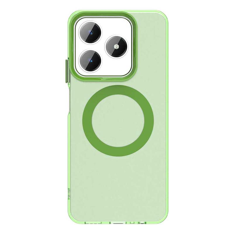 For Realme C61 C63 Magnetic Luxury Matte Translucent Shockproof Case For Realme C63 For Magsafe Wireless Charge Cover