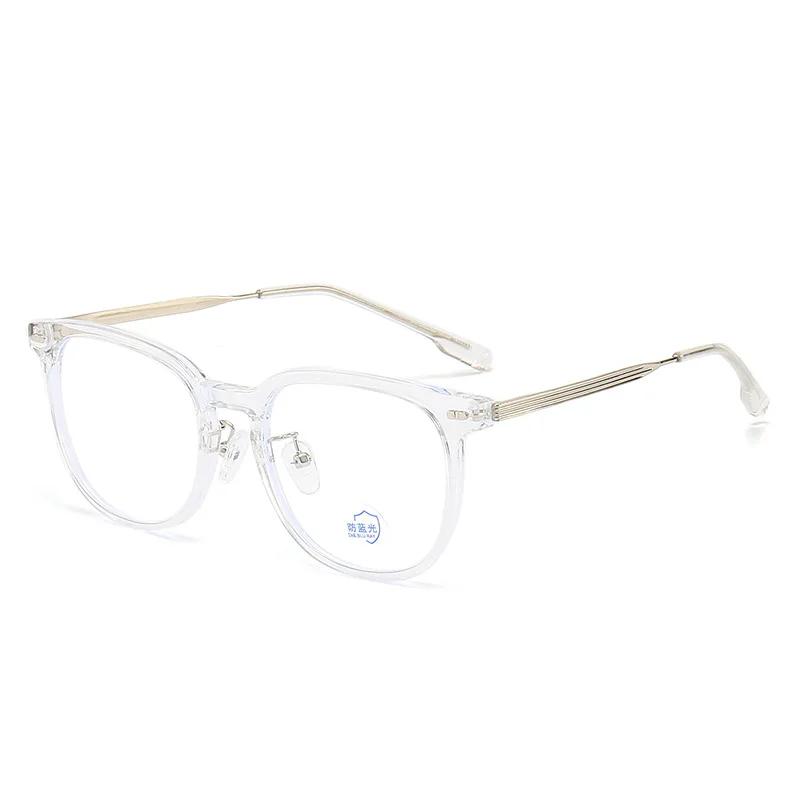New Retro Glasses Frame for Men Women Luxury Brand Design Anti Blue Light Camping Cycling Fishing Tea Color