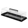 Rectangular Dessert Serving Tray with Clear Lid Acrylic Cake Display Box Cake Storage Tray for Professional and Home Use