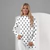 Women's Daily Casual Long Sleeve Mid Collar Top
