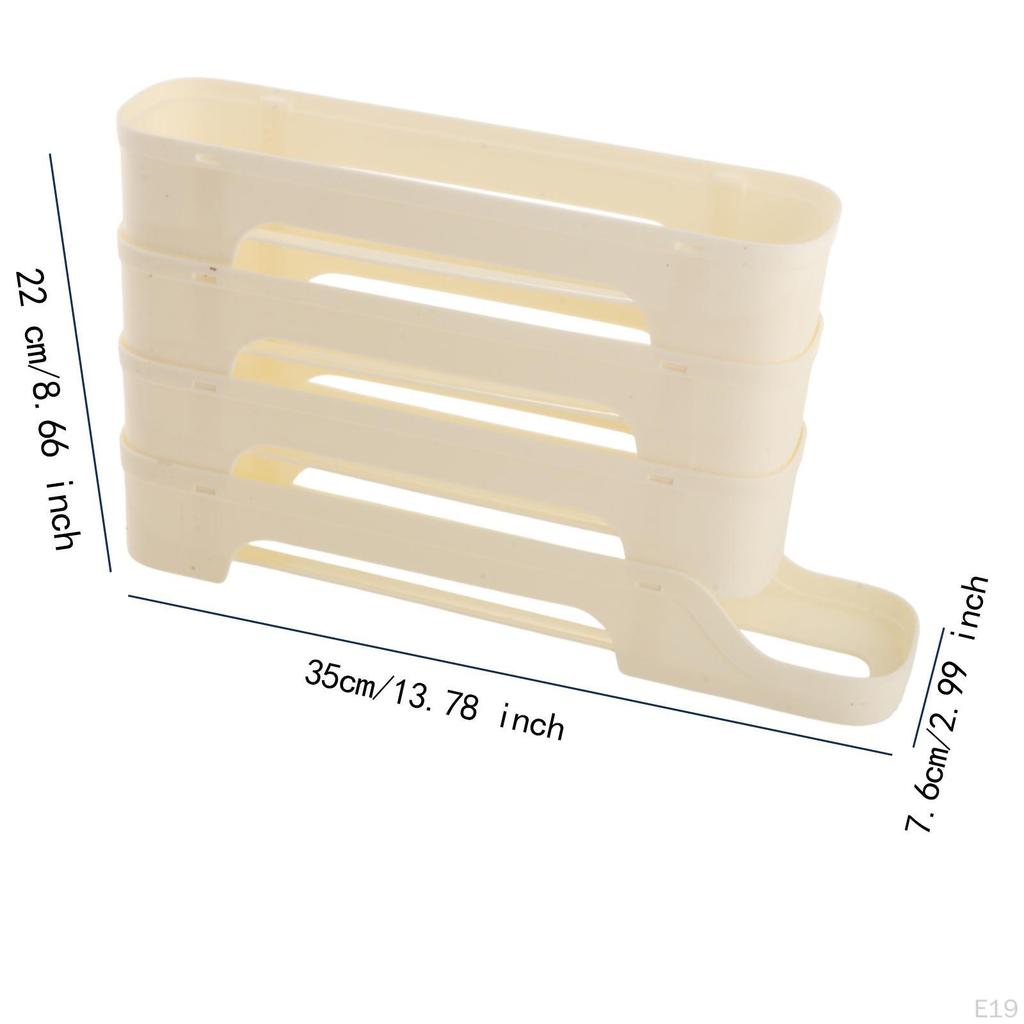 Egg Container for Refrigerator with Sliding Mechanism Kitchen Use