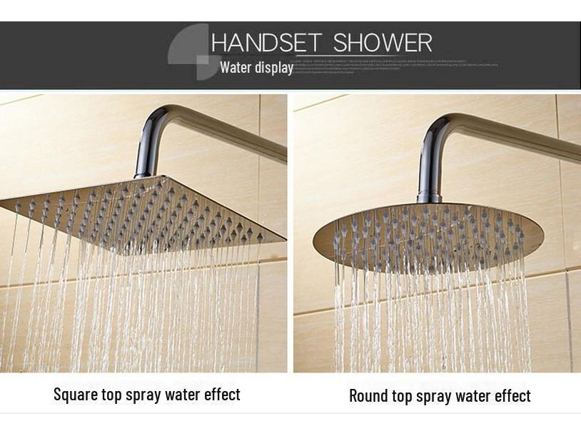 Stainless Steel Pressurized Water-Saving Handheld Shower Head