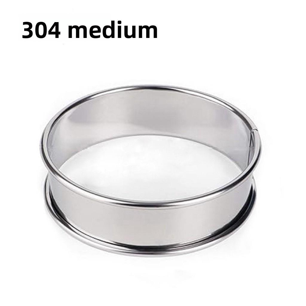 Stainless Steel Round Baking Molds For Pastries And Cookies With Double Rolled Edges For Home Baking