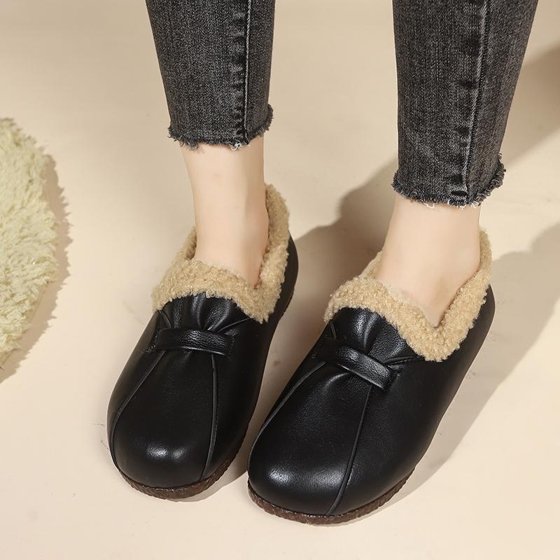 Fashion Winter Outdoor Snow Boots 2024 Women's Warm Cotton Shoes Casual Comfortable Plush Waterproof Small Leather Shoes  Women's Shoes