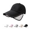 Long Wide Brim Sunscreen Baseball Cap Women's Summer Thin Quick-Drying Retractable Shade Cap