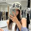 Grid Jacquard Knitted Hat Warm Printing Knit Cap Casual Beanies  Apparel Accessories