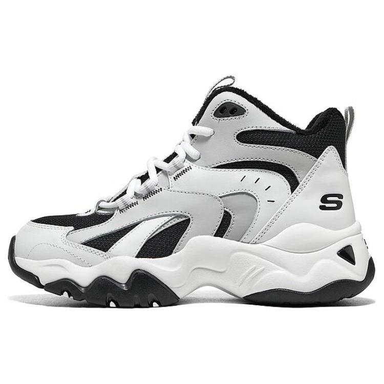 (WMNS) Skechers D Lites Sneaker White Grey Black Women s 168014-WBK EU 35