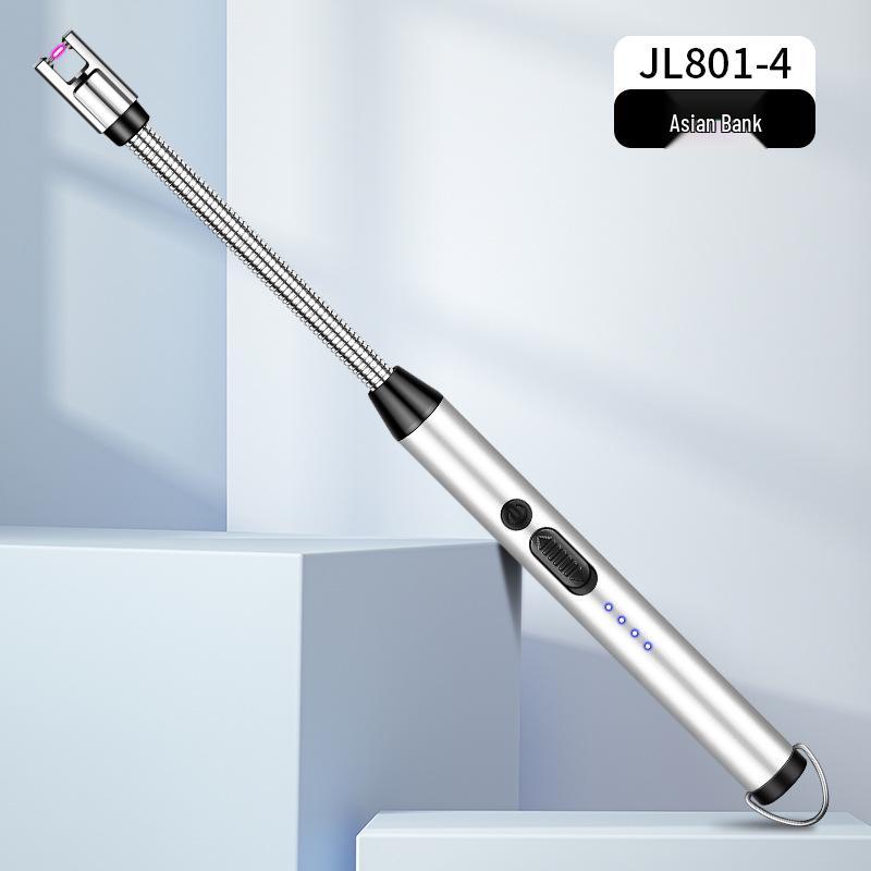 

USB Перезаряжаемая Дуговая Зажигалка для Газовой Плиты, Спиралей от Комаров и Свечей Aluminum Body/Plastic Discount 0.2 серебряный