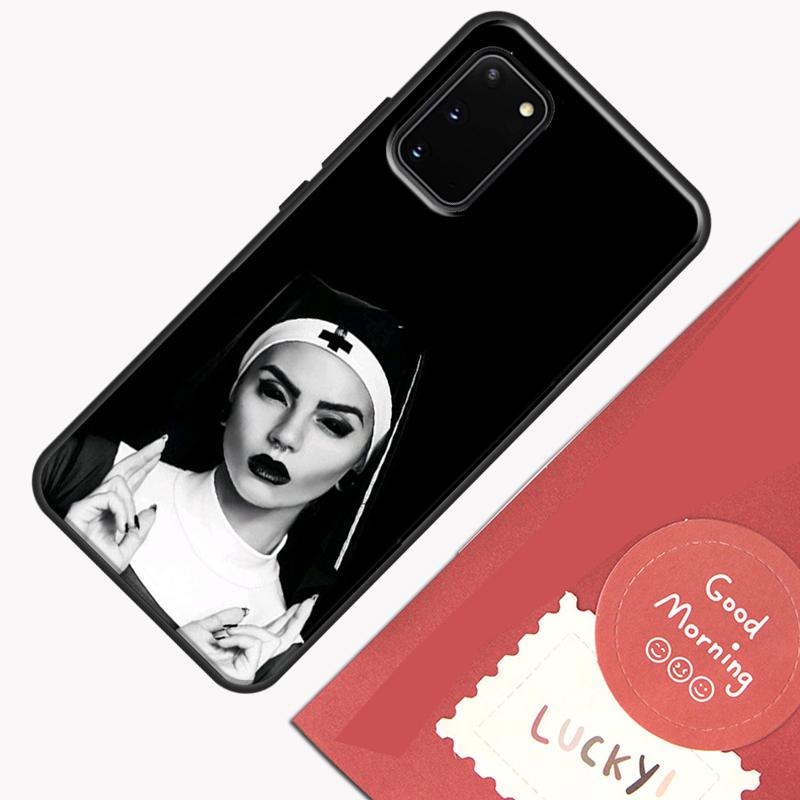 Jesus Nun Sister Phone Case For Samsung Galaxy S24 Ultra S20 S21 S22 S23 S25 Plus S9 S10 S24 FE Cover Shell