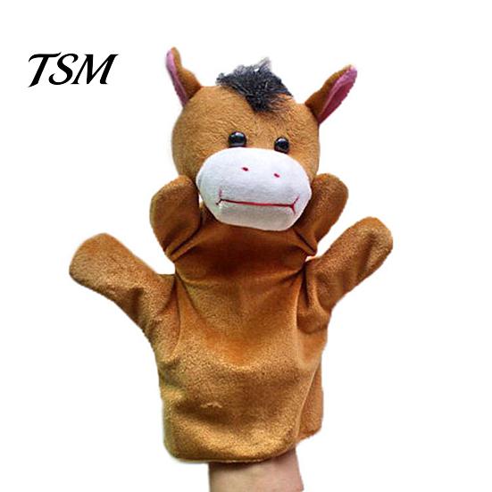 Hand Puppet Toy Animal Super Soft Tear-Resistant Flannel Stuffed Storytelling Preschool Role Play for Home Plush