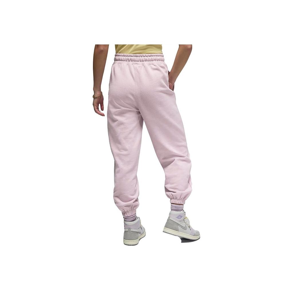 Jordan Flight Solid Color Logo Side Pocket Elastic Drawstring Cuffed Sweatpants Women Bottoms Ice-Lavender DQ4608-576