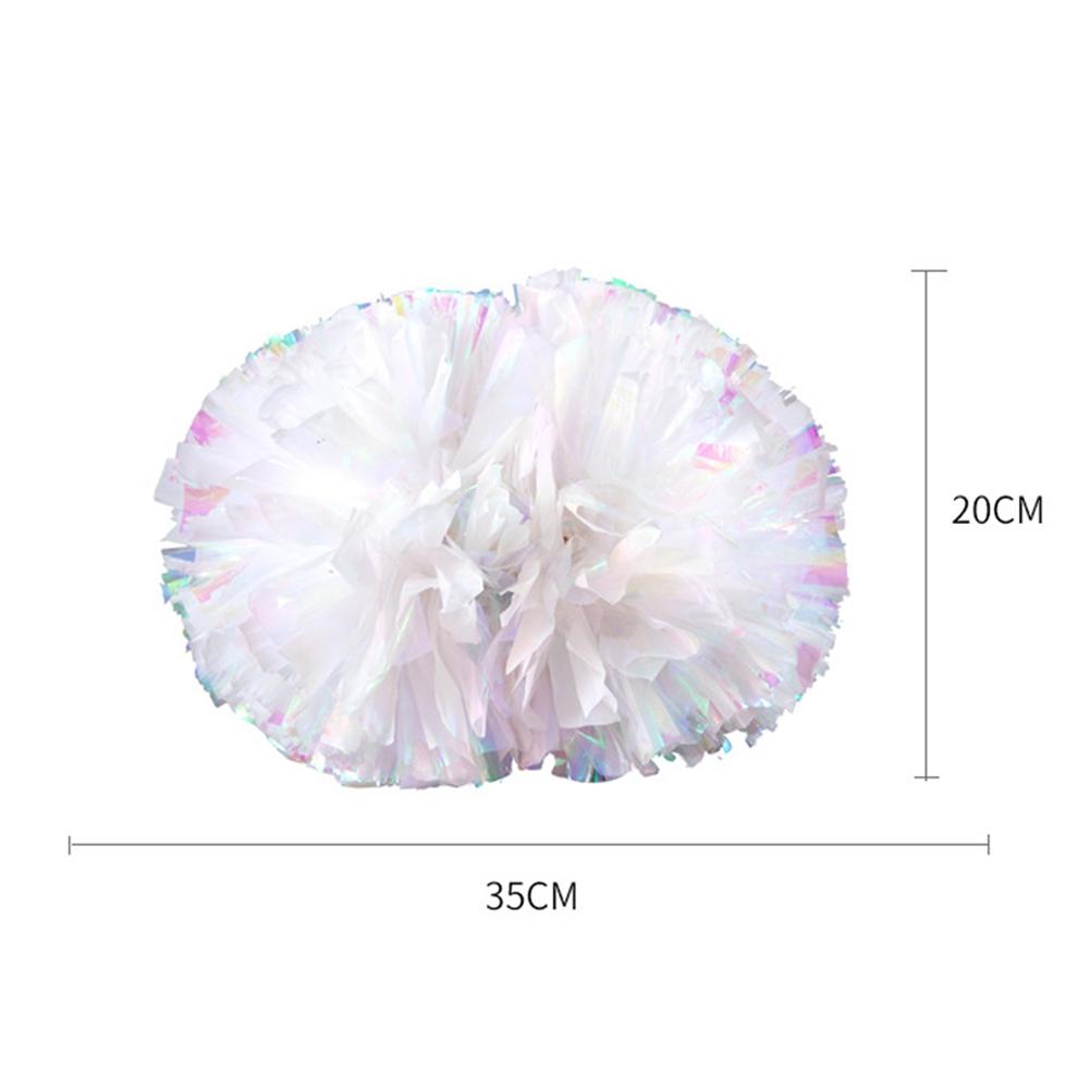 1pcs Rainbow Colorful Flower Ball Cheerleader Flower Ball Handle Rainbow Orange Single Suit
