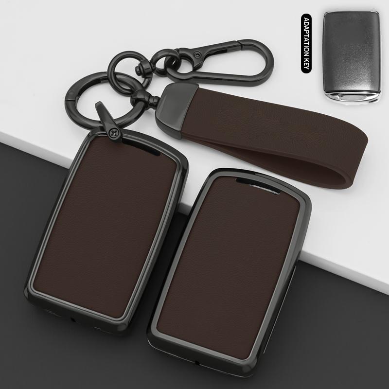 New Zinc Alloy Leather Car Key Case Cover Holder Protector Shell For Mazda 3 Axela Bp Cx-30 Dm G20 Mx-5 Mx30 X5 X9 Cx60 Cx90