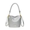 Bags women's bag 2025 new Korean version of fashion niche woven bag casual versatile shoulder bucket bag tide