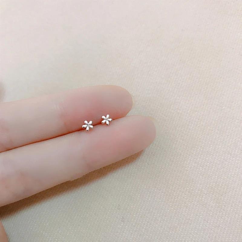 56 Types 925 Silver Zircon Puzzle Star Animal Geometric Stud Earrings for Women Fine Jewelry Minimalist Accessories
