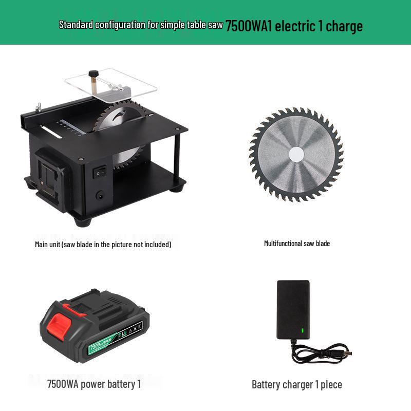 Compact Multi-Functional Table Saw for DIY Woodworking & Jade Cutting