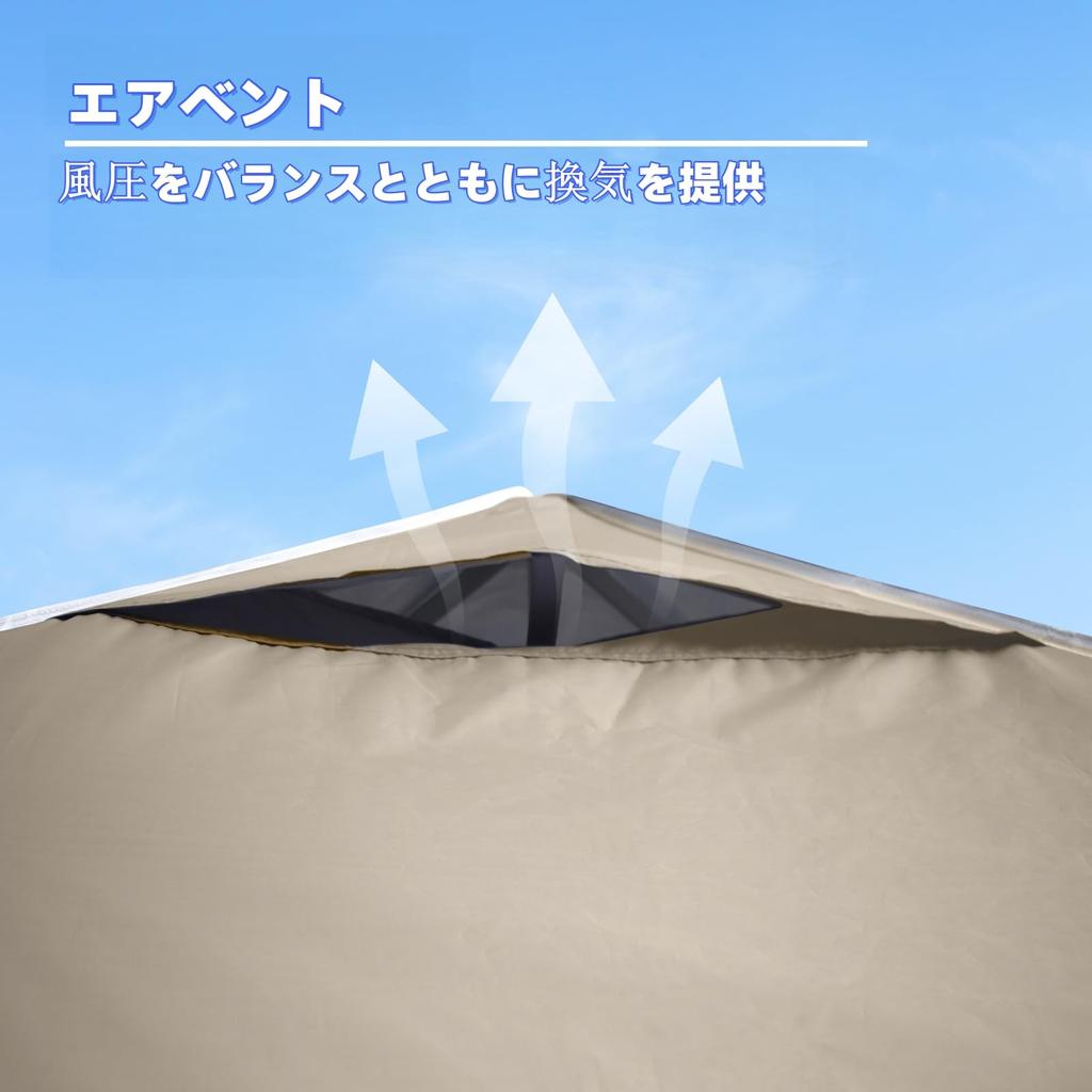 3m x 3m Oberplane für Planenzelte, UV-Schutz, Hohe Wasserbeständigkeit. *Nur obere Abdeckung (Sonnenschäden)