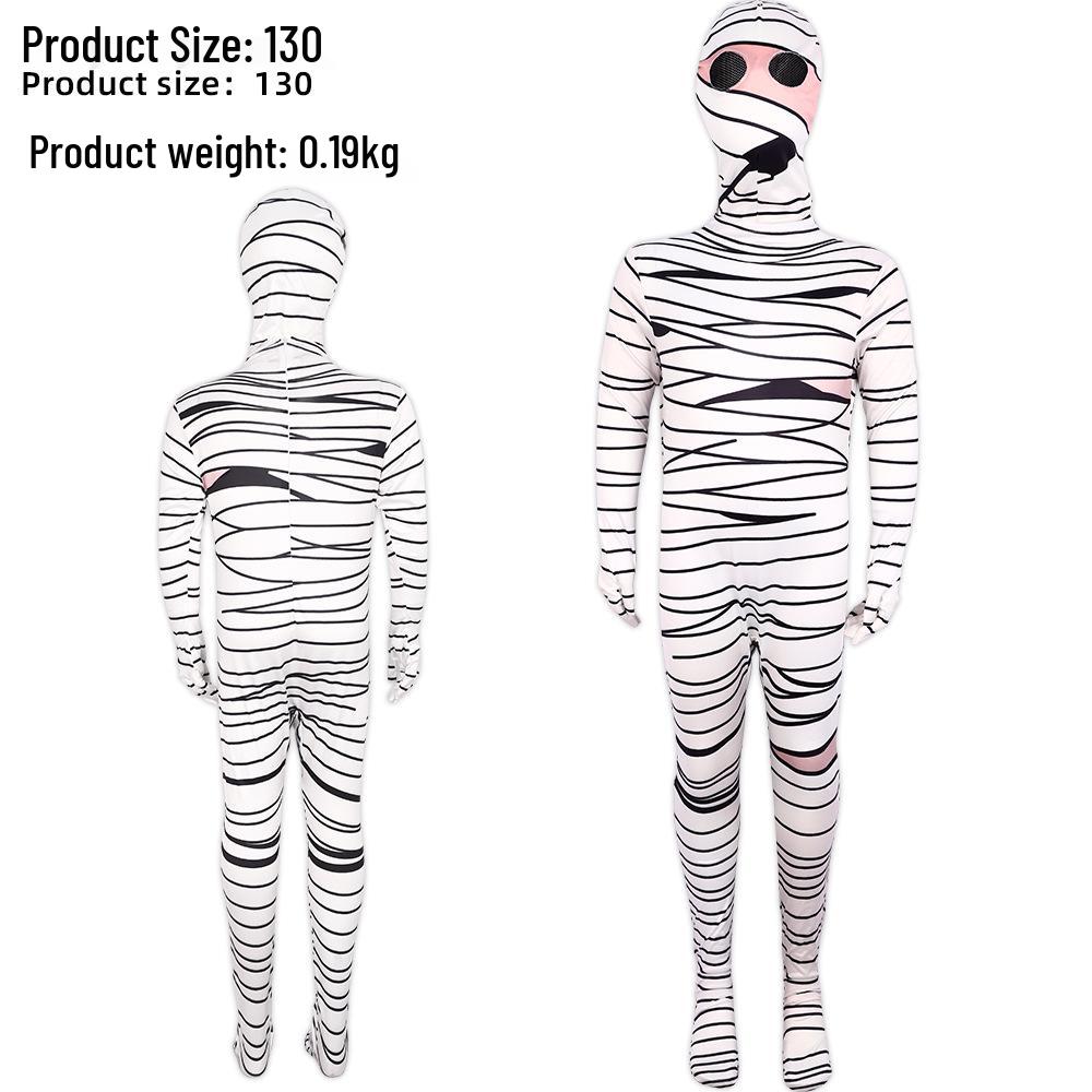 

Set of 5 Funny Horror Mummy Cosplay Costumes for Halloween Role-Playing and Stage Performances 140
