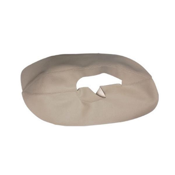 Beige Microfiber Leather Car Interior Door Armrest Panel Cover - 1 Set