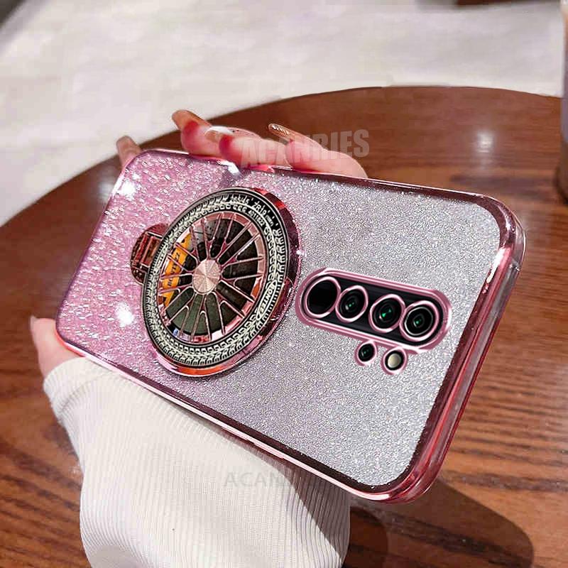 

Note8pro Plating Rotate Stand Holder Case On For Xiaomi Redmi Note 8 Pro 8pro 9 9s 7 Note8 Note9 9c Silicone Cover Redmi9 Redmi 9
