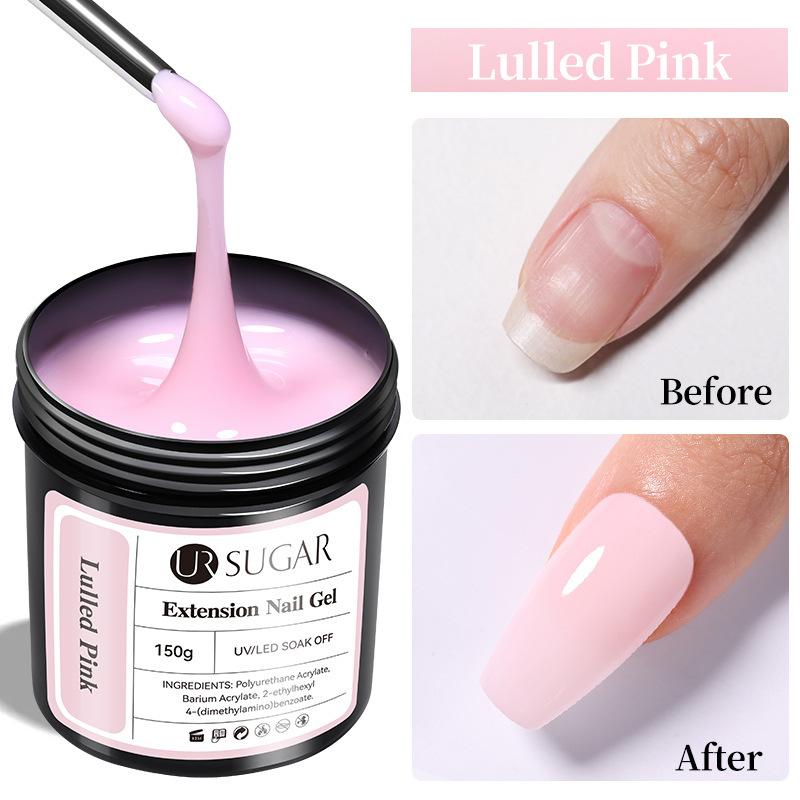 UR SUGAR Quick Nail Extension Gel 150g Großes Nachfüllflüssigkeit für Nagelkunst – Stark Langlebig Einfach anzuwenden