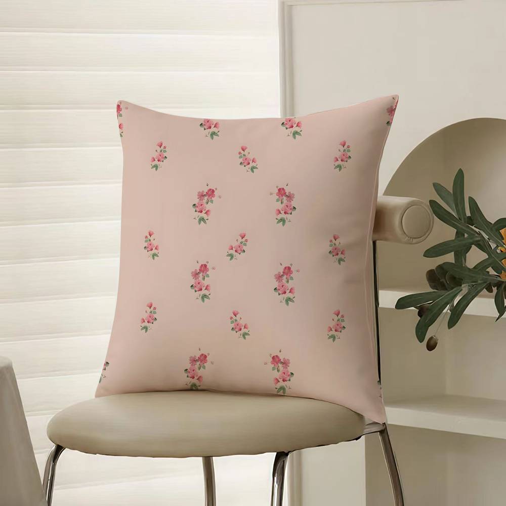 Warm Roses Bloom In Midsummer Pillow Case Comfort Sofa Bed Silky elegant Invisible zipper Decorative cushion cover