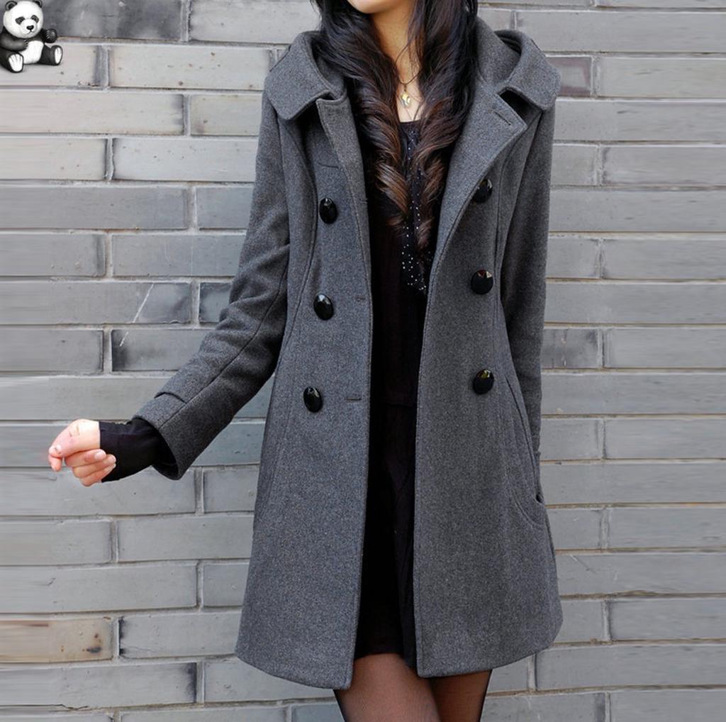 double breasted hooded coat