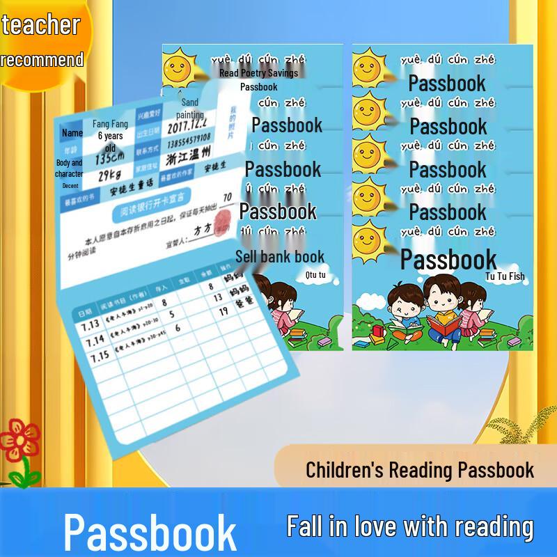 Children s Reading Passbook