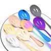 1 Pc Black Stainless Steel Soup Spoon Serving Spoon Colander for Dinner Household Public Dinnerware Salad Kitchen Tableware