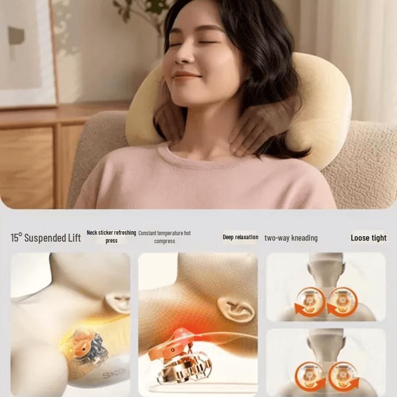 SKG Smart Neck & Body Massage Pillow with Heat CN plug (adapter included)
