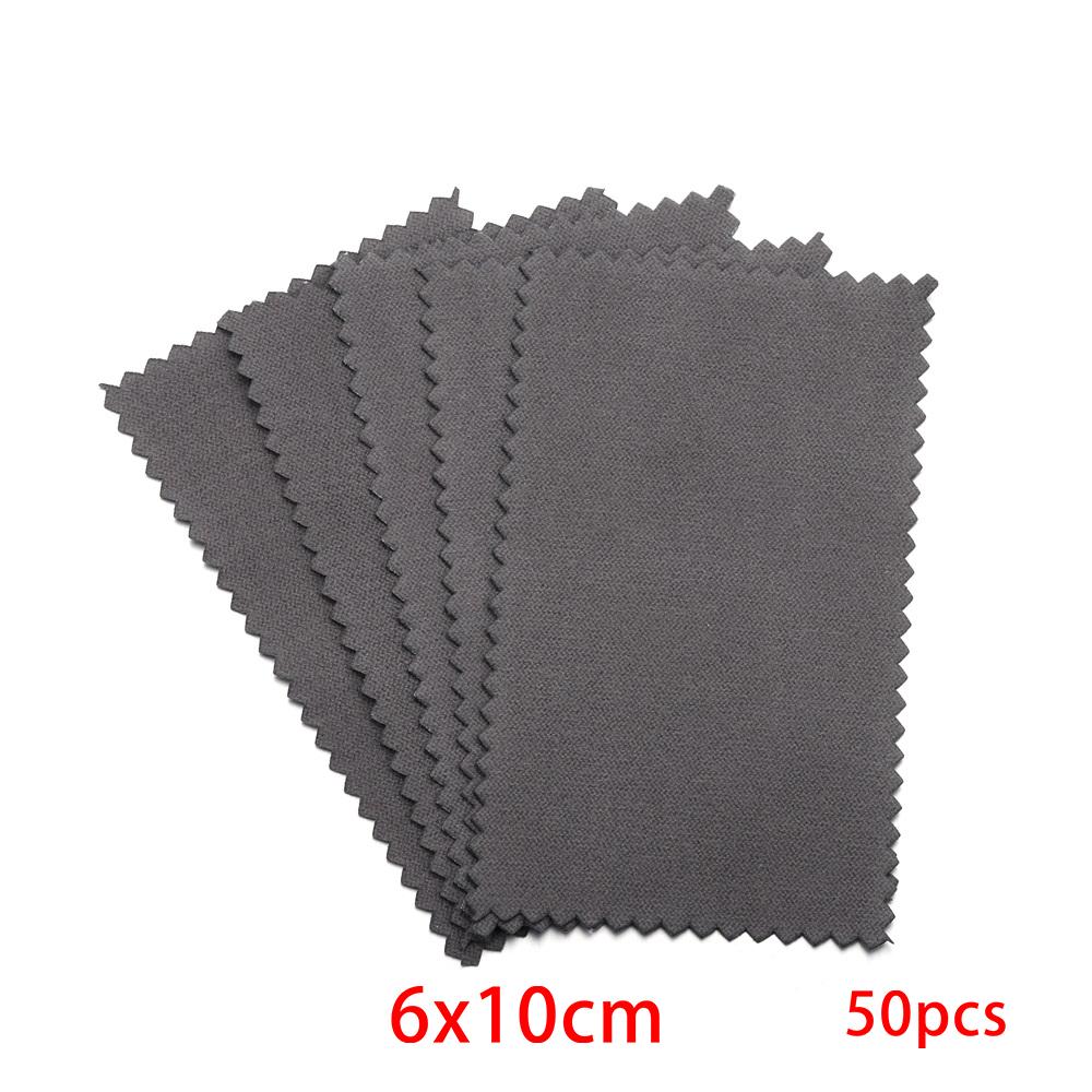 10-50pcs Polish Polishing Cloth Silver Color Cleaning  Polishing Cloth Soft Clean Wipe Wiping Cloth For Silver Gold Jewelry Tool