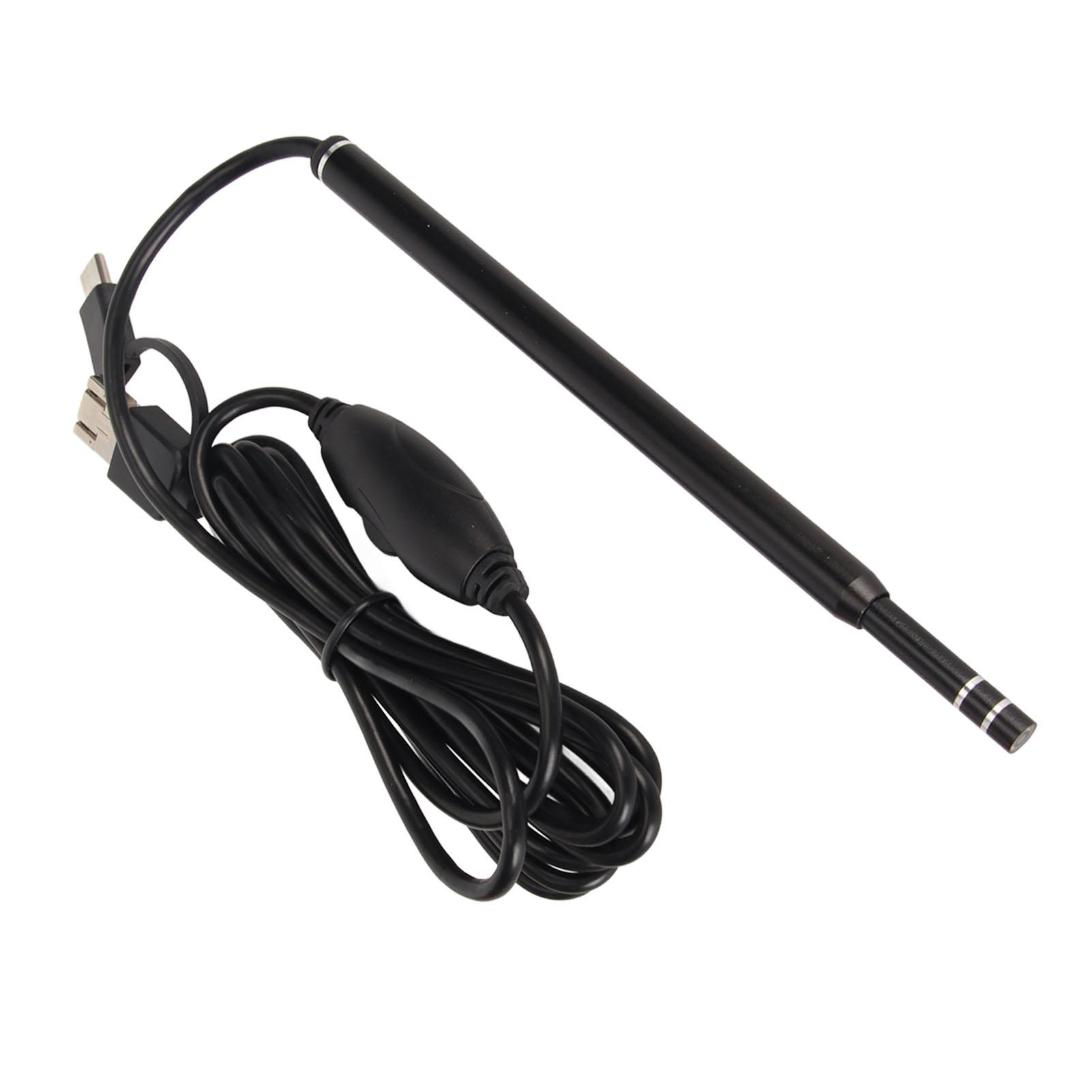 

3 в 1 USB эндоскоп с 6 регулируемыми светодиодными лампами Гибкий HD эндоскоп для сотовых телефонов и планшетов