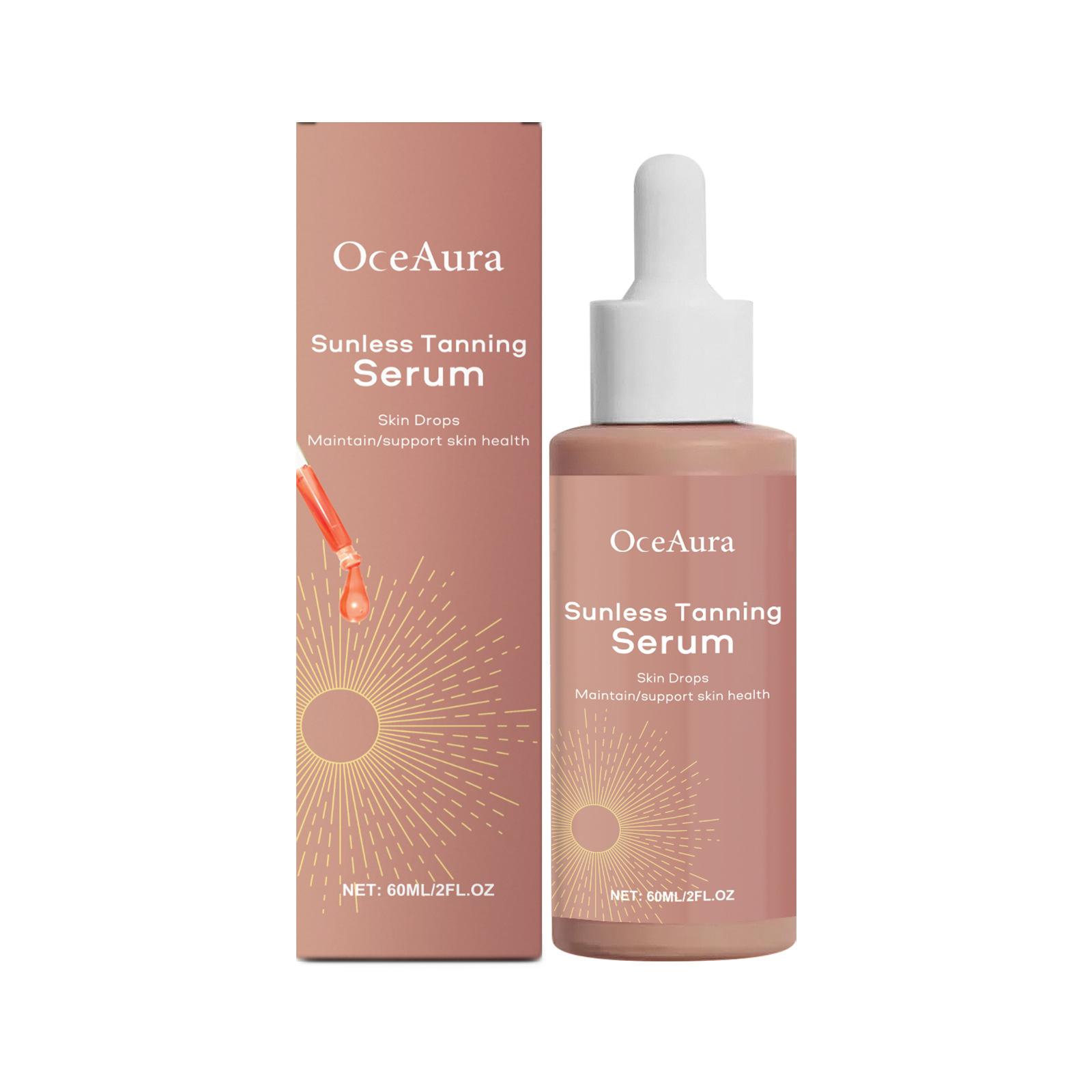 OceAura Herbal Self Tanning Essence Summer Beach Wheat Skin Moisturizing Body Serum 1