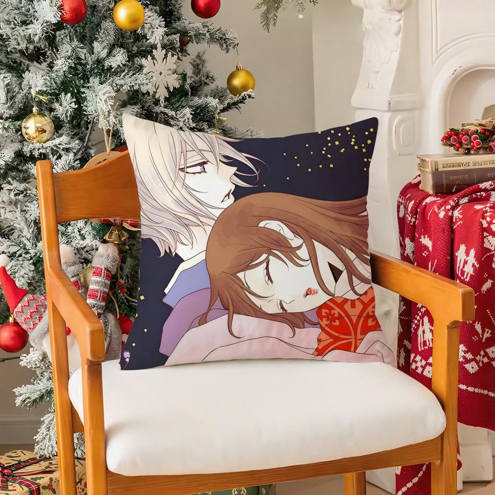 Comic For Love K-Kamisama Love Anime Pillow Case Silky Short Plush With Invisible Zipper Dustproof Sofa Cushion Cover