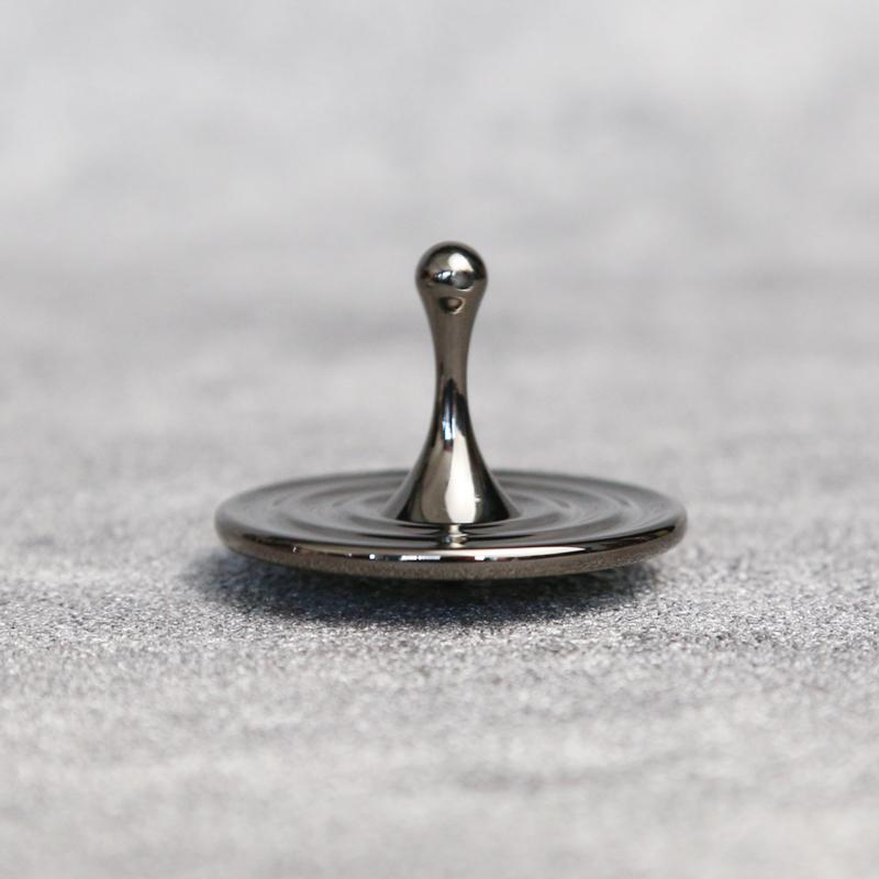 Wassertropfenform Metallkreisel Silber Handkreisel Fingerspitzen Kleiner Zyklon Kreisel Antistress Fidget Spielzeug Erwachsene Geschenke