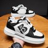 Men's Korean Trendy Versatile Breathable Casual Height-increasing Platform White Skate Sneakers for Students