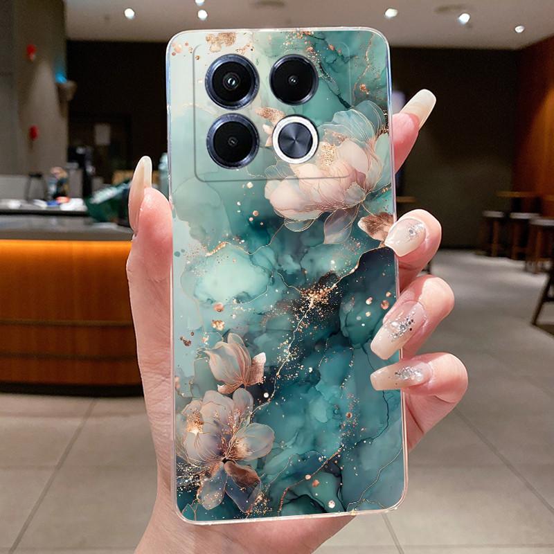 Unique Design Pattern Phone Case For Infinix Note 40 5G/X6851/X6852 Shockproof Soft Casing Soft TPU Transparent Back Cover