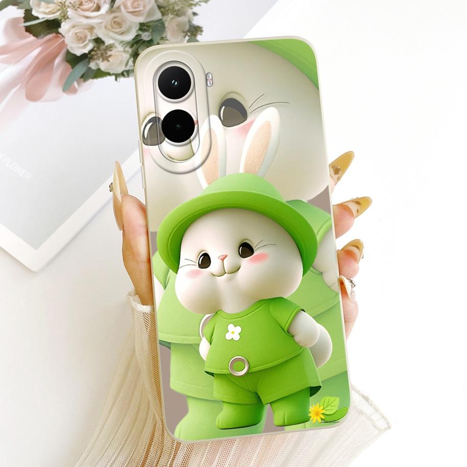 For Xiaomi Poco M7 4G Case Simple Bowknot Cartoon Cat Rabbit Soft Silicone Back Cover For Xiaomi Poco M7 Plus M7Plus PocoM7 Capa
